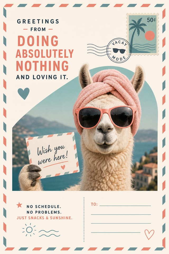 Funny Postcard — modern style postcard front