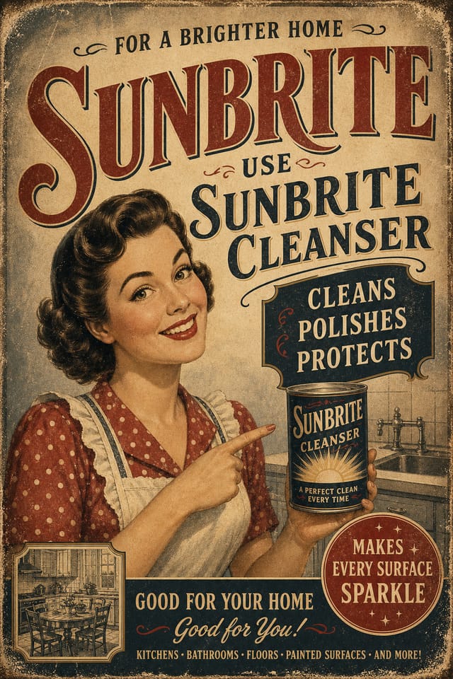 Advertising Poster — vintage style poster