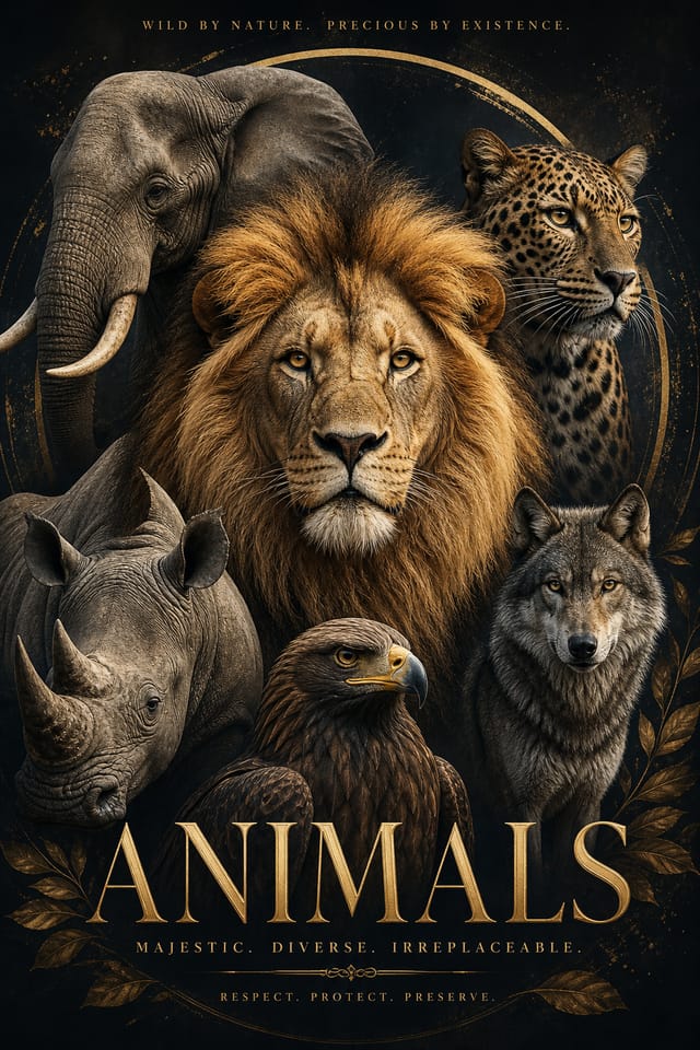 Animal Poster — elegant style poster