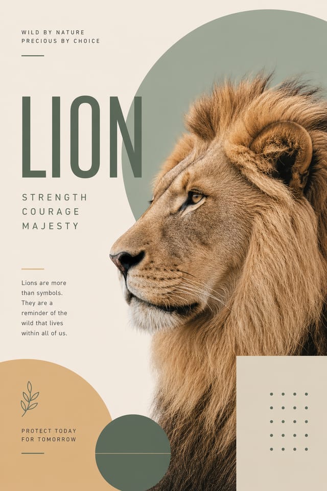 Animal Poster — modern style poster