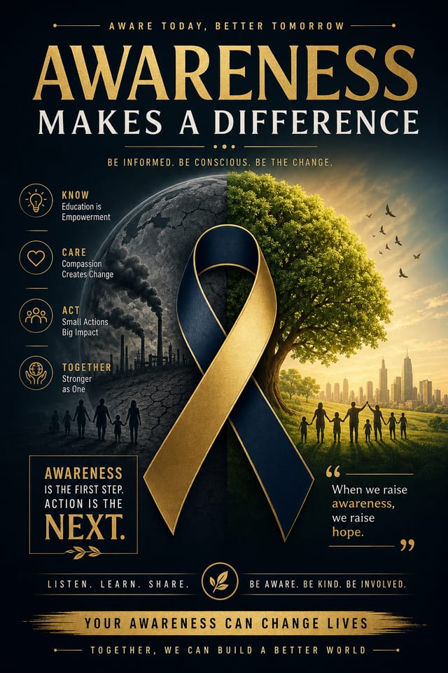 Awareness Poster — elegant style poster