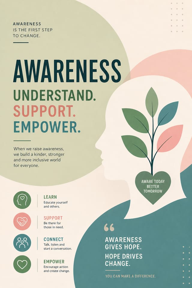 Awareness Poster — modern style poster