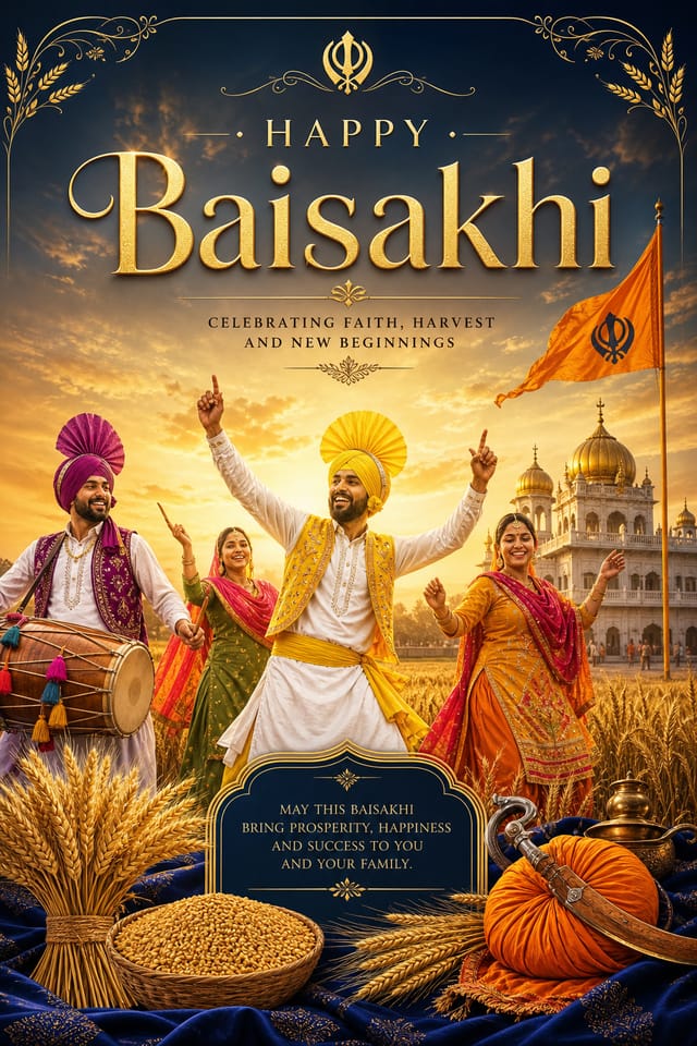 Baisakhi Poster — elegant style poster