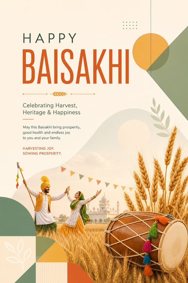 Baisakhi Poster — modern style poster