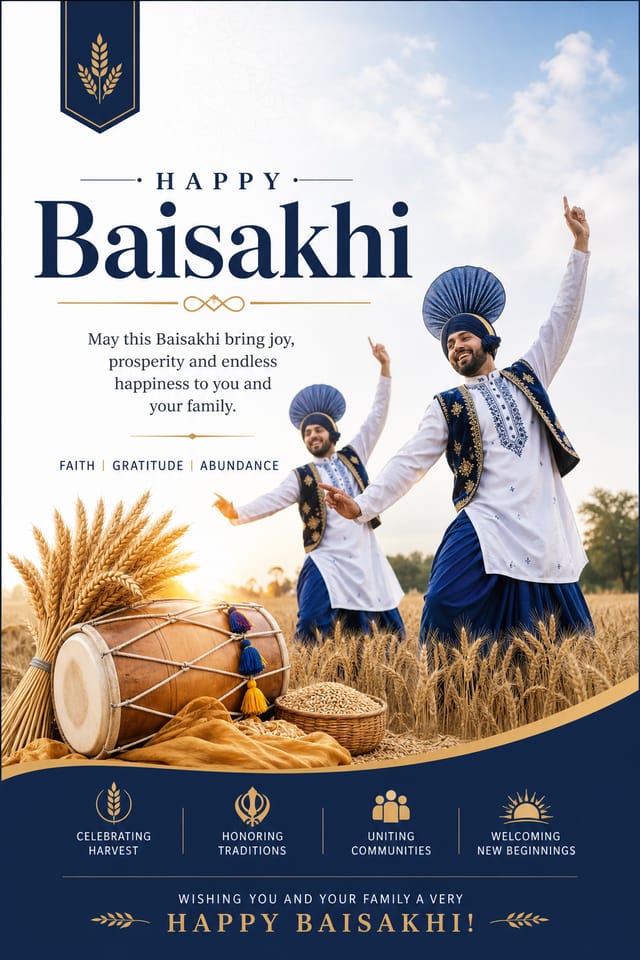 Baisakhi Poster — corporate style poster