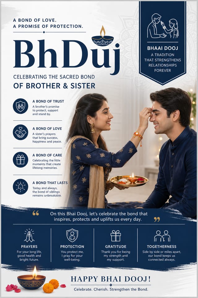 BhDuj Poster — corporate style poster
