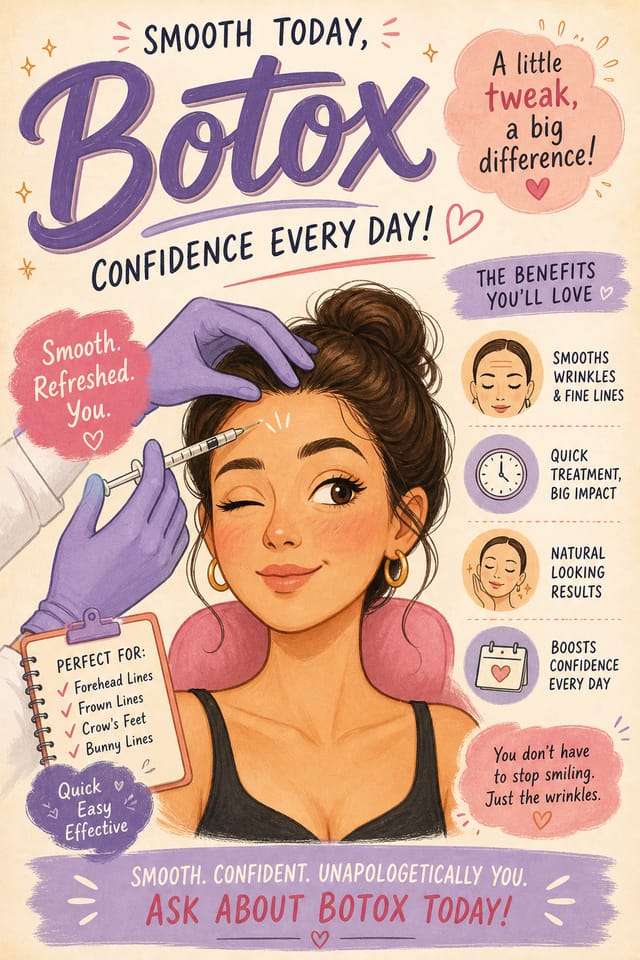 Botox Poster — illustration style poster