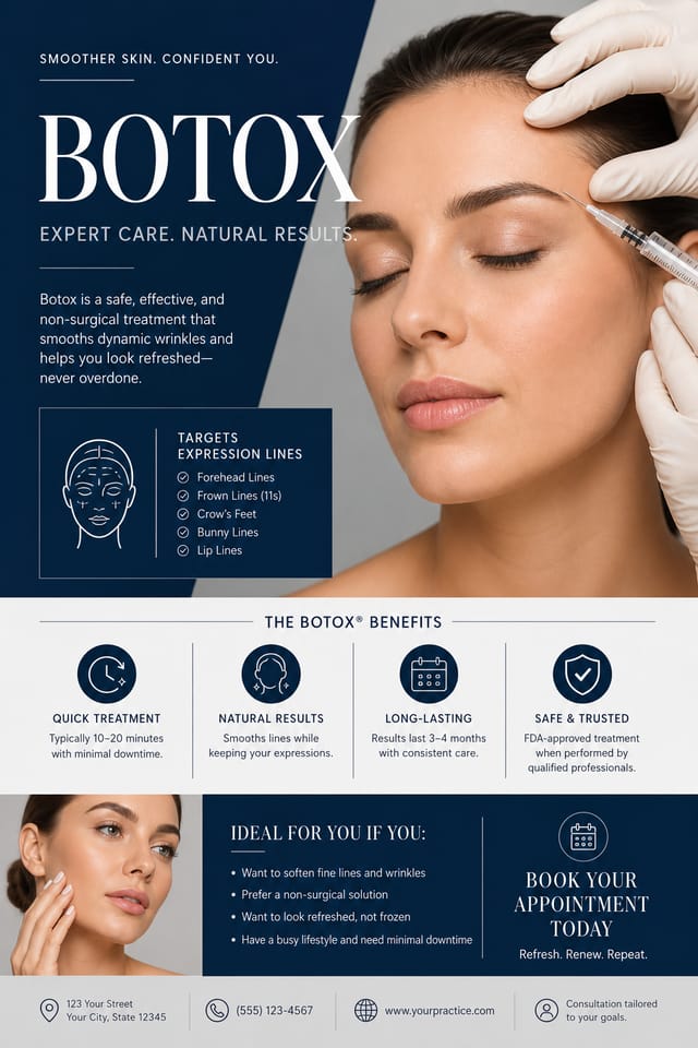 Botox Poster — corporate style poster