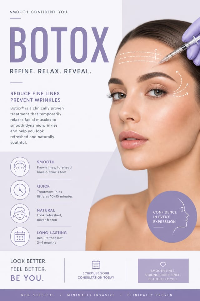 Botox Poster — modern style poster