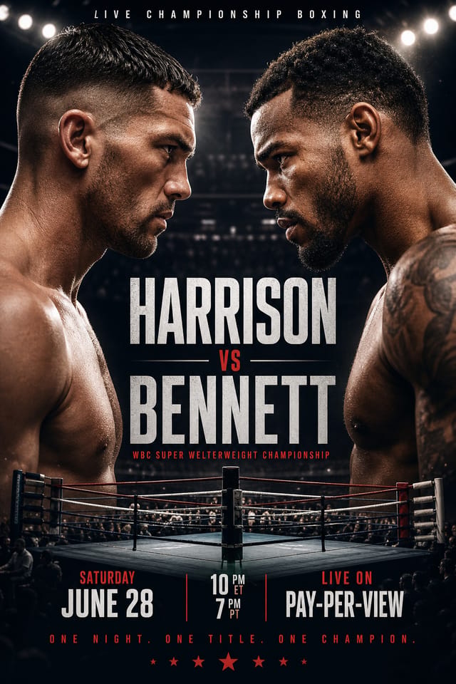 Boxing Poster — photo-realistic style poster
