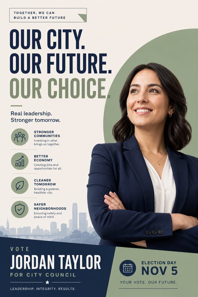 Campaign Poster — modern style poster
