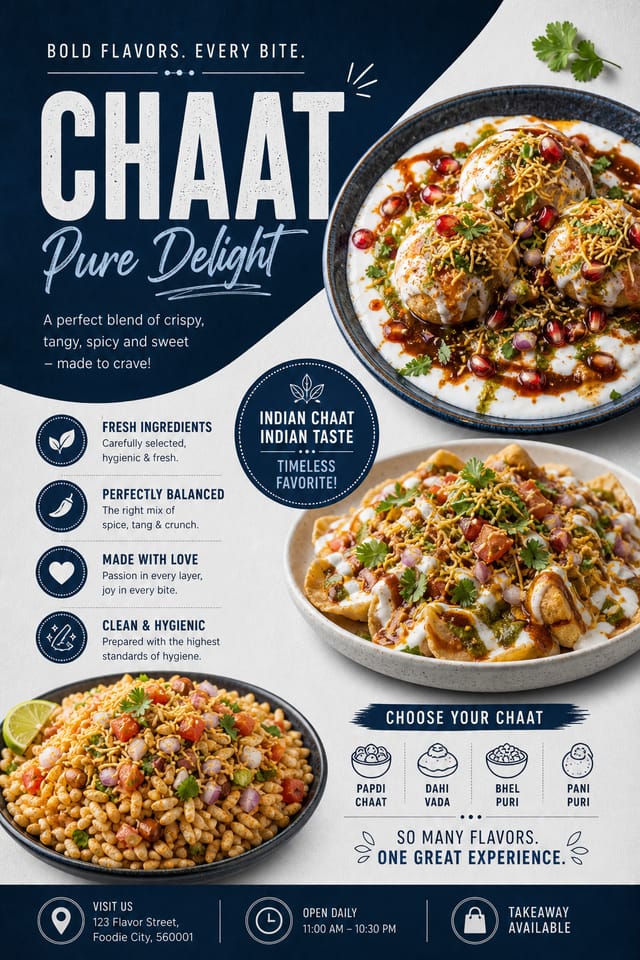 Chaat Poster — corporate style poster