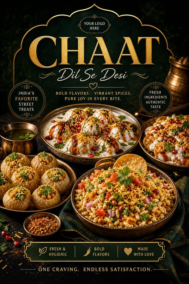 Chaat Poster — elegant style poster