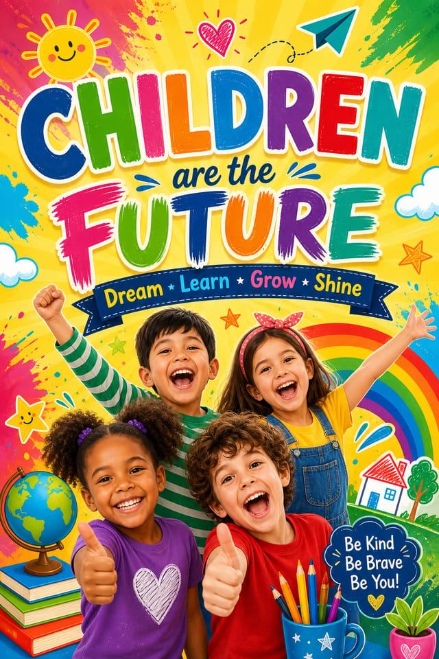 Children Poster — vibrant style poster