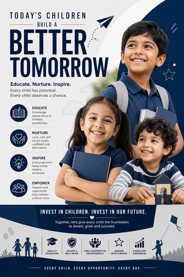 Children Poster — corporate style poster
