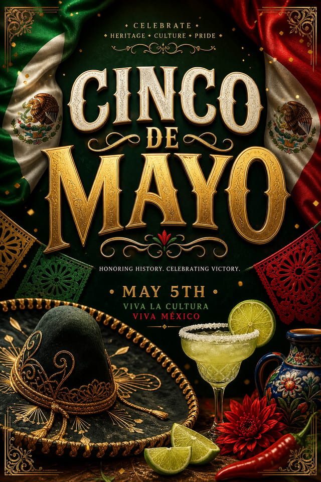 Cinco De Mayo Poster — elegant style poster