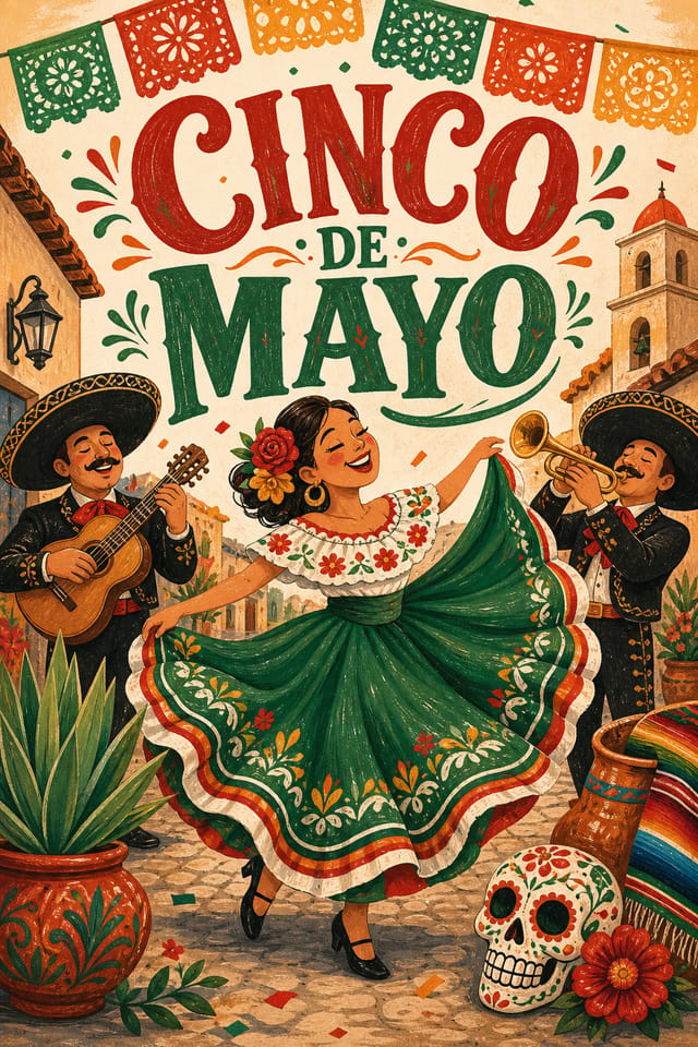 Cinco De Mayo Poster — illustration style poster