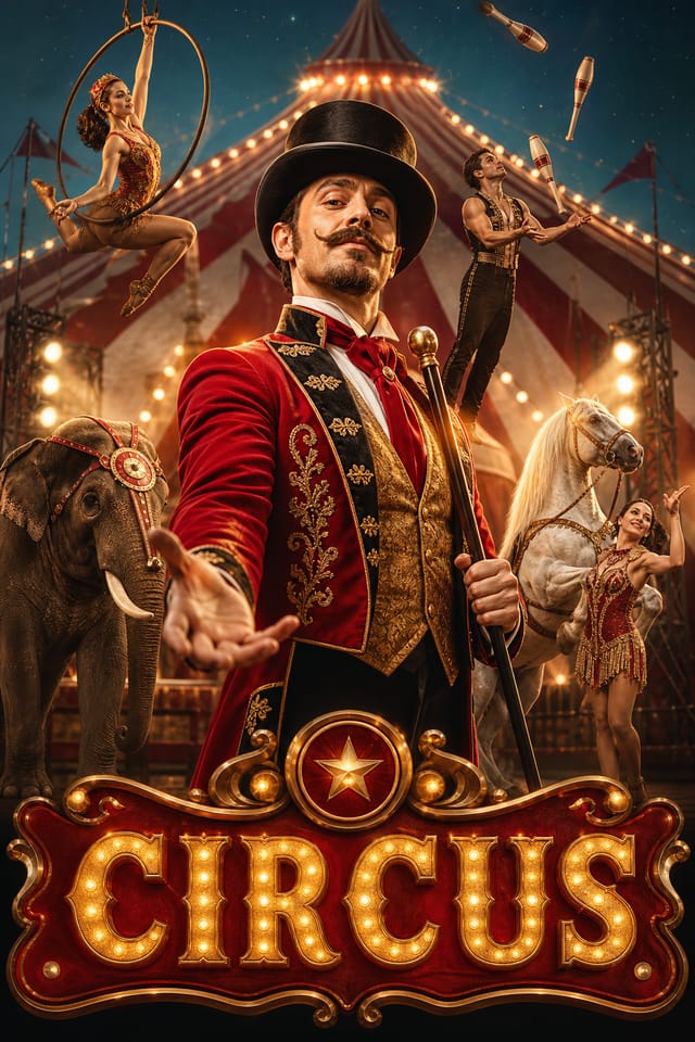 Circus Poster — photo-realistic style poster