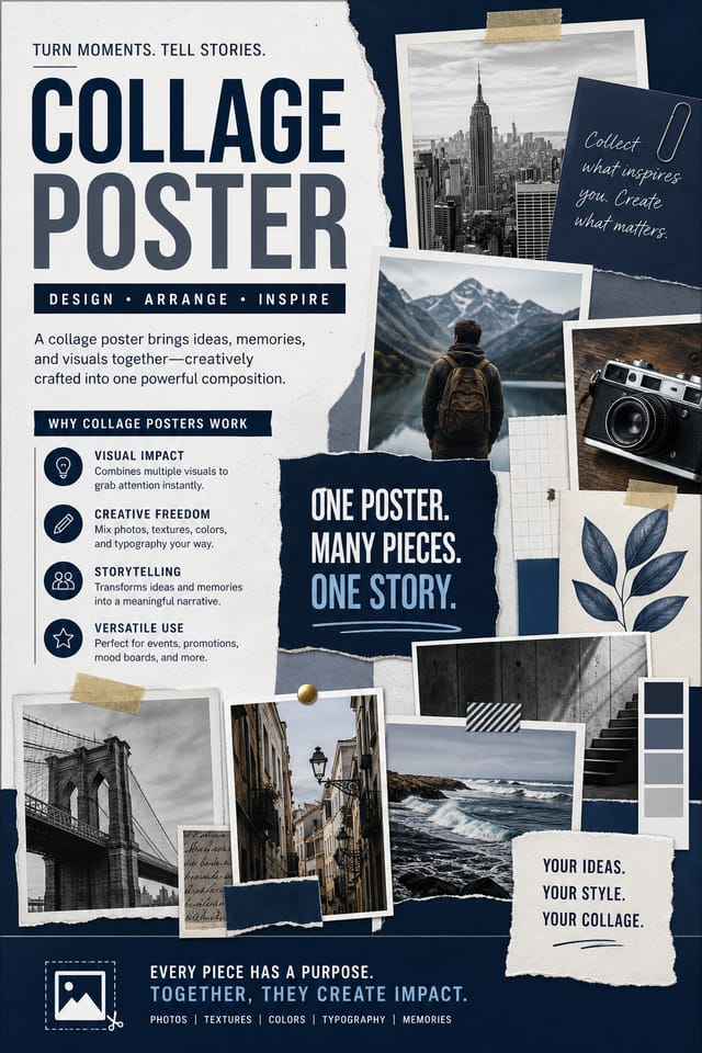 Collage Poster — corporate style poster