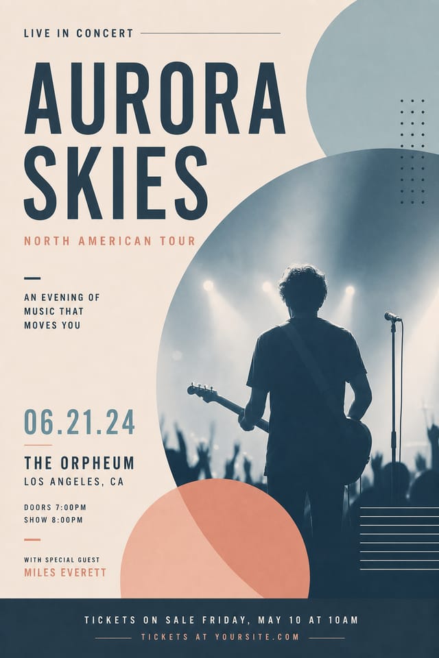Concert design by Cass Moreau