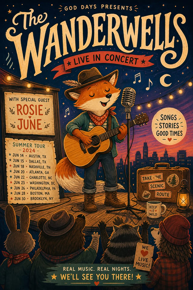 Concert Poster — illustration style poster