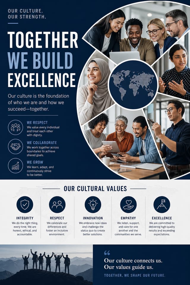 Cultural Poster — corporate style poster
