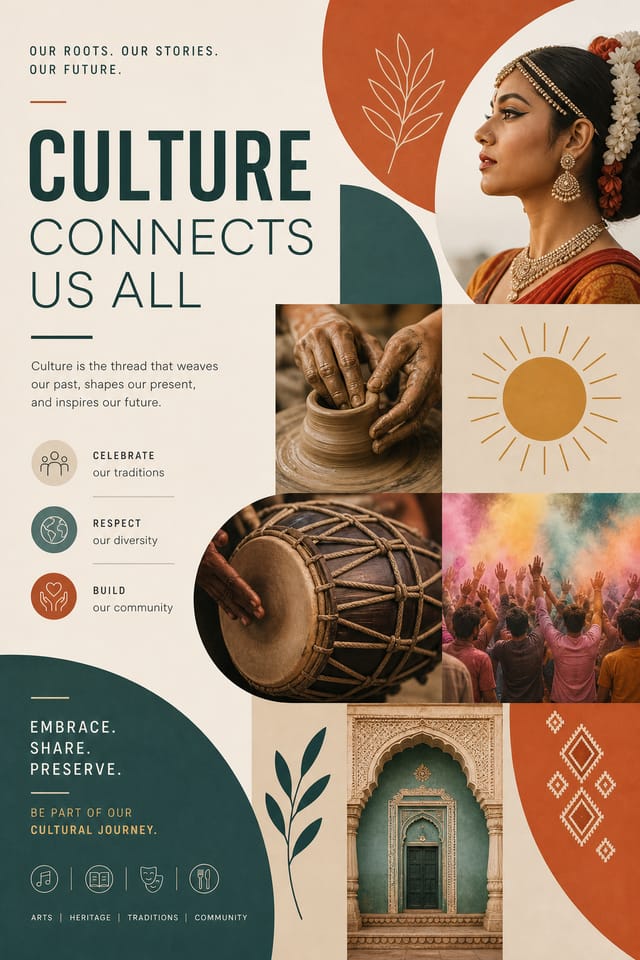 Cultural Poster — modern style poster
