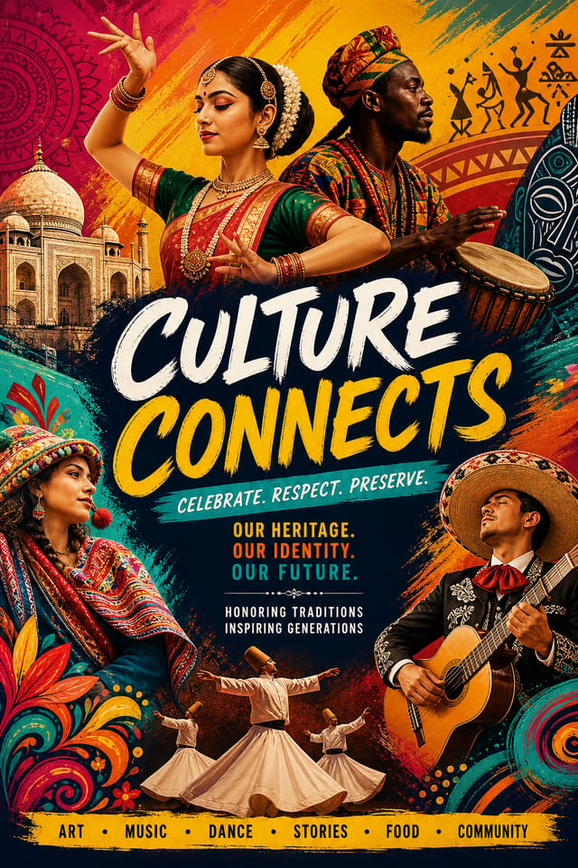 Cultural Poster — vibrant style poster