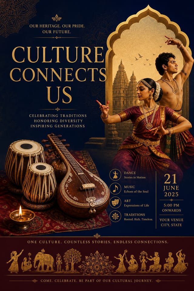 Cultural Poster — elegant style poster