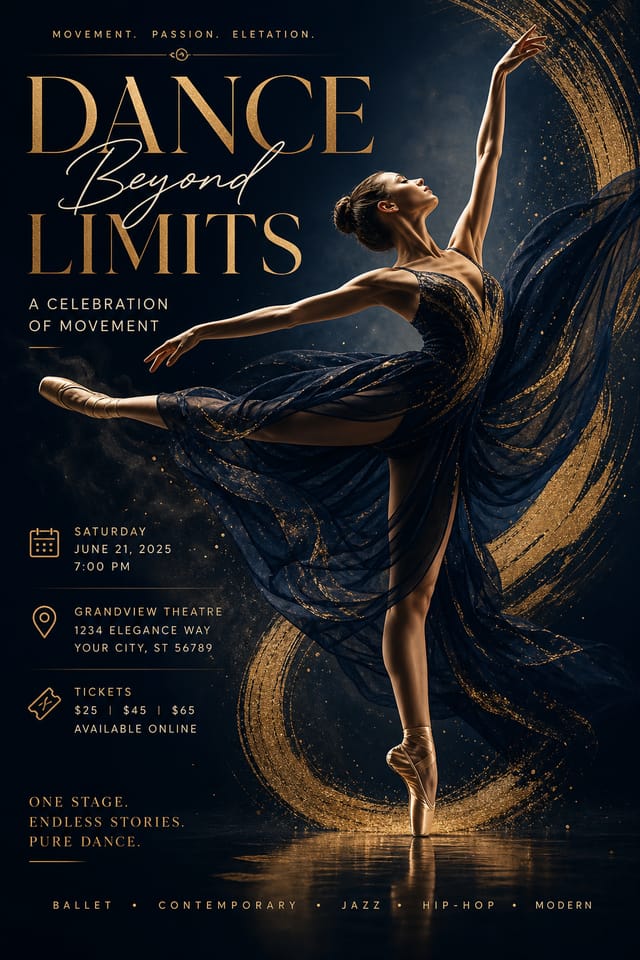 Dance Poster — elegant style poster