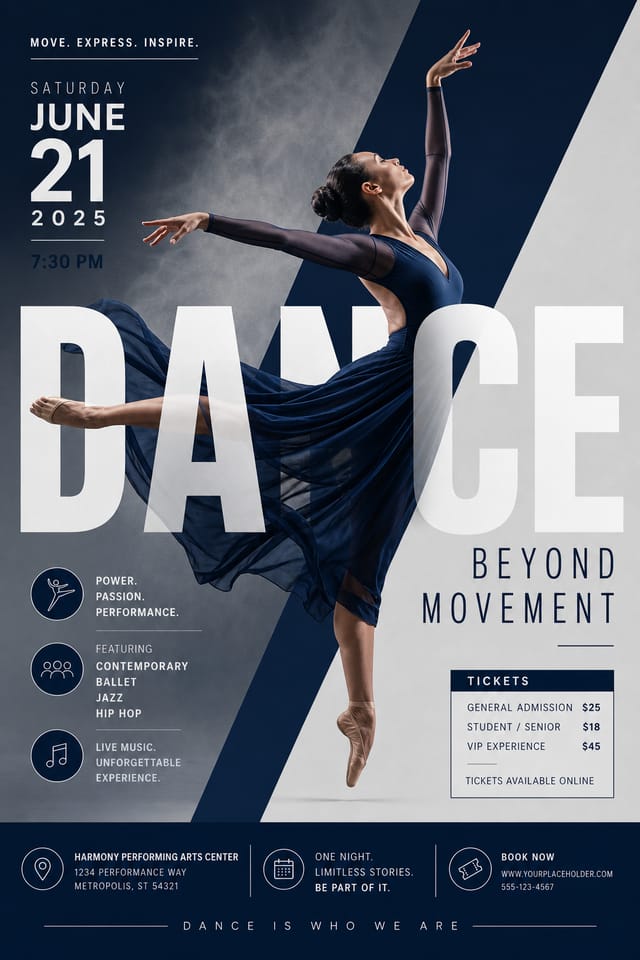 Dance Poster — corporate style poster
