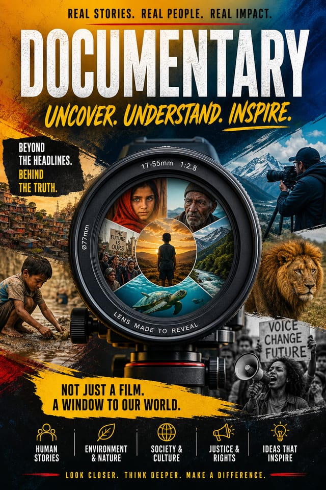 Documentary Poster — vibrant style poster