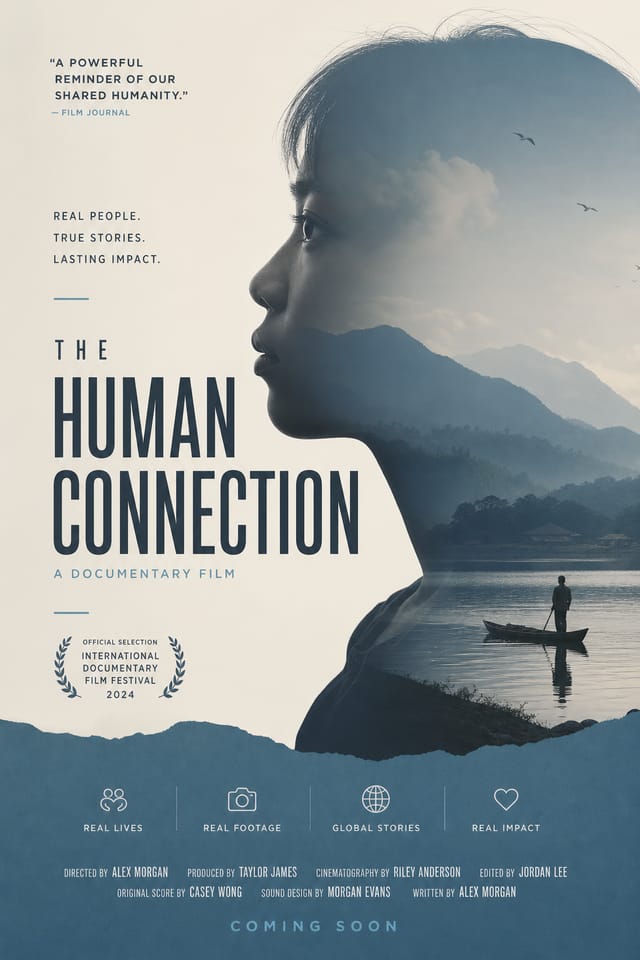 Documentary Poster — modern style poster