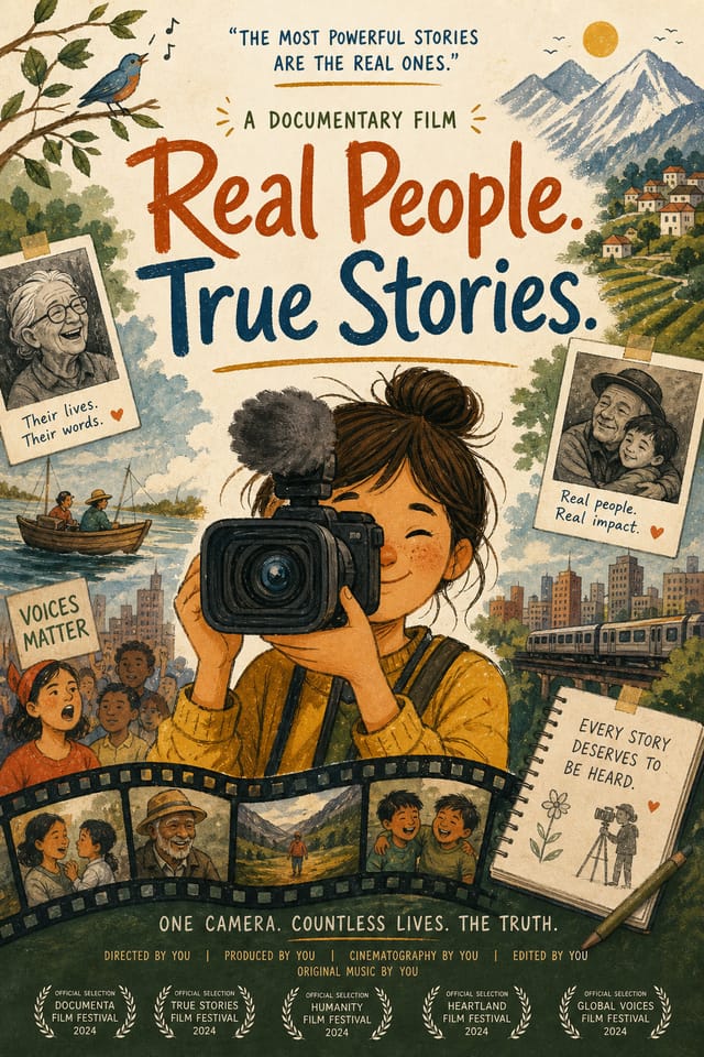 Documentary Poster — illustration style poster