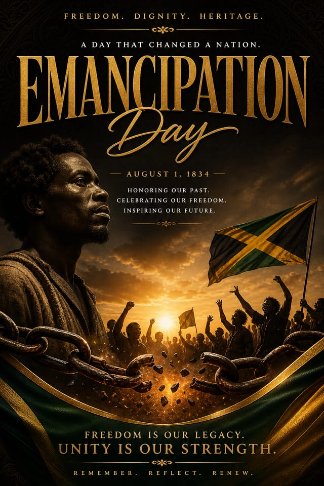 Emancipation Day Poster — elegant style poster