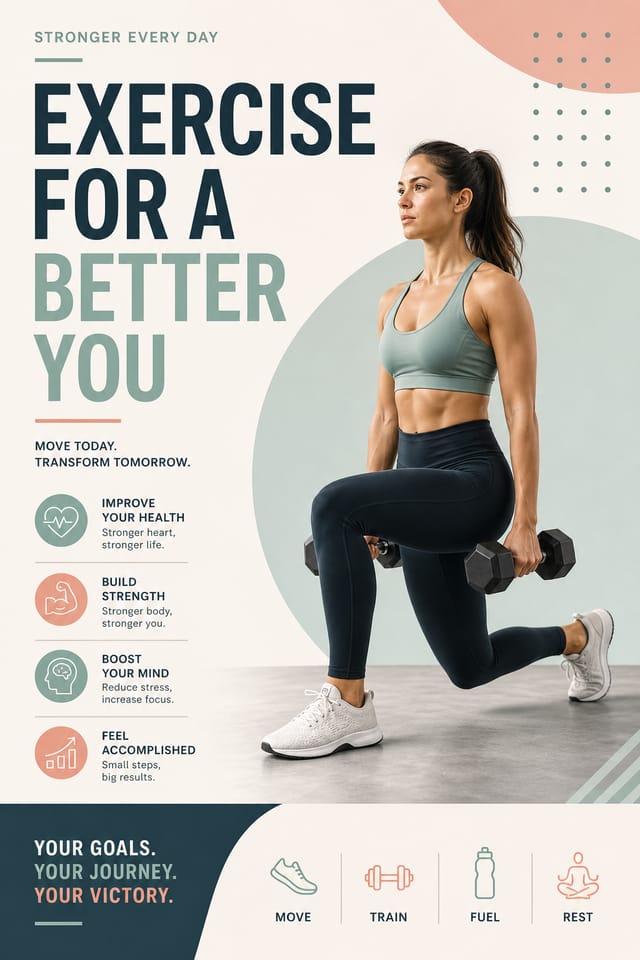 Exercise Poster — modern style poster