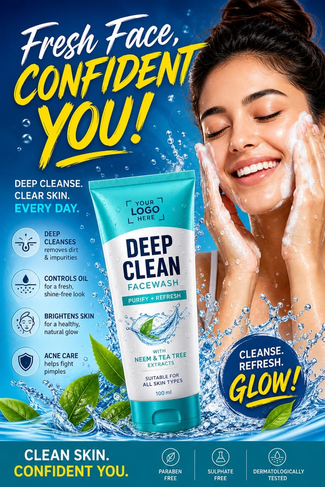 Facewash Poster — vibrant style poster