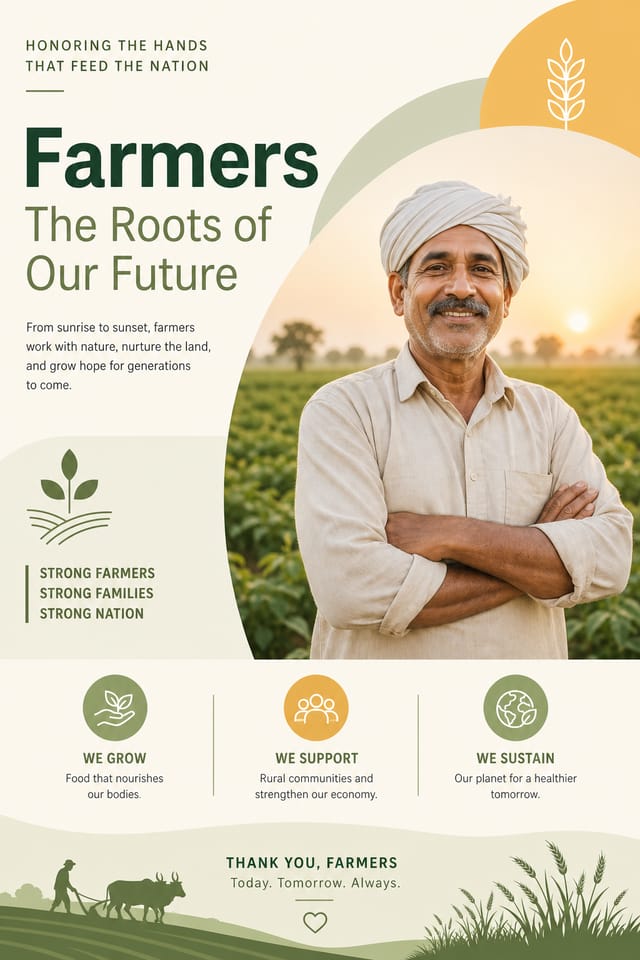 Farmers Poster — modern style poster