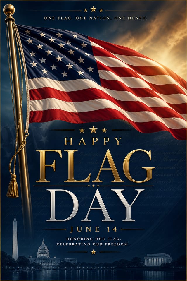 Flag Day Poster — elegant style poster