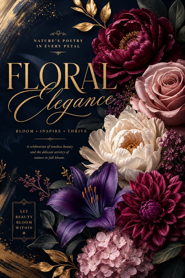 Floral Poster — elegant style poster
