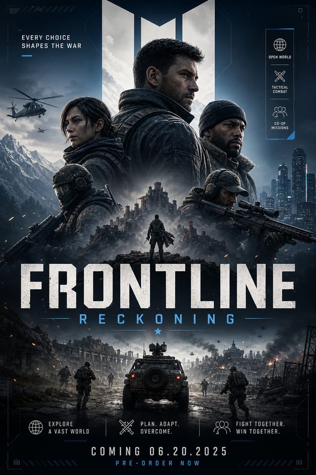 Game Poster — corporate style poster