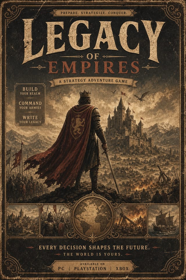 Game Poster — vintage style poster
