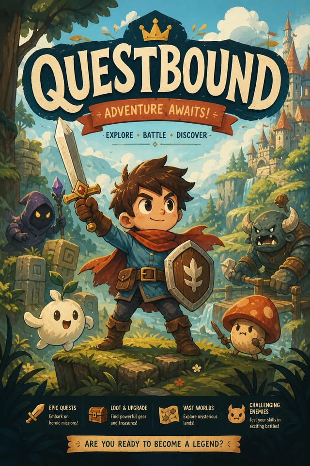Game Poster — illustration style poster