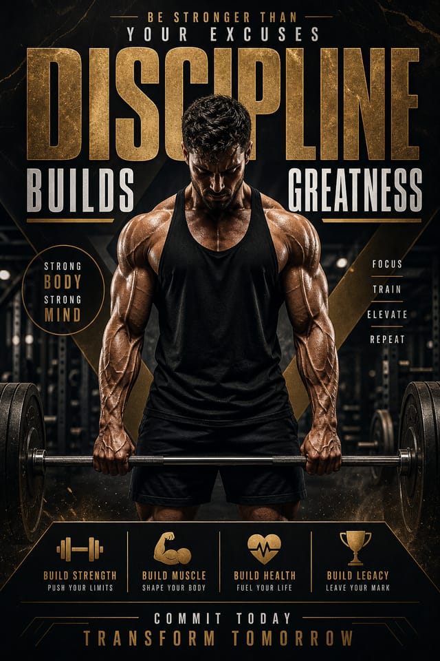 Gym Poster — elegant style poster
