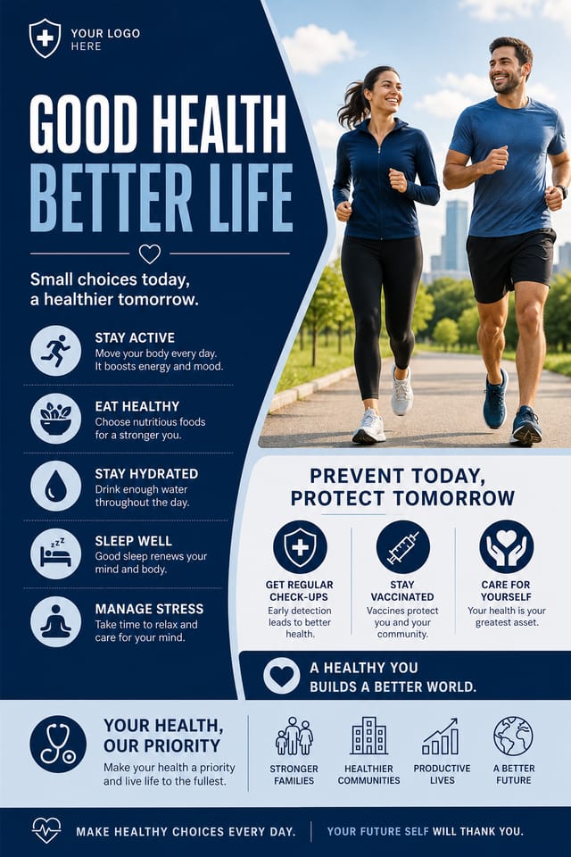 Health Poster — corporate style poster