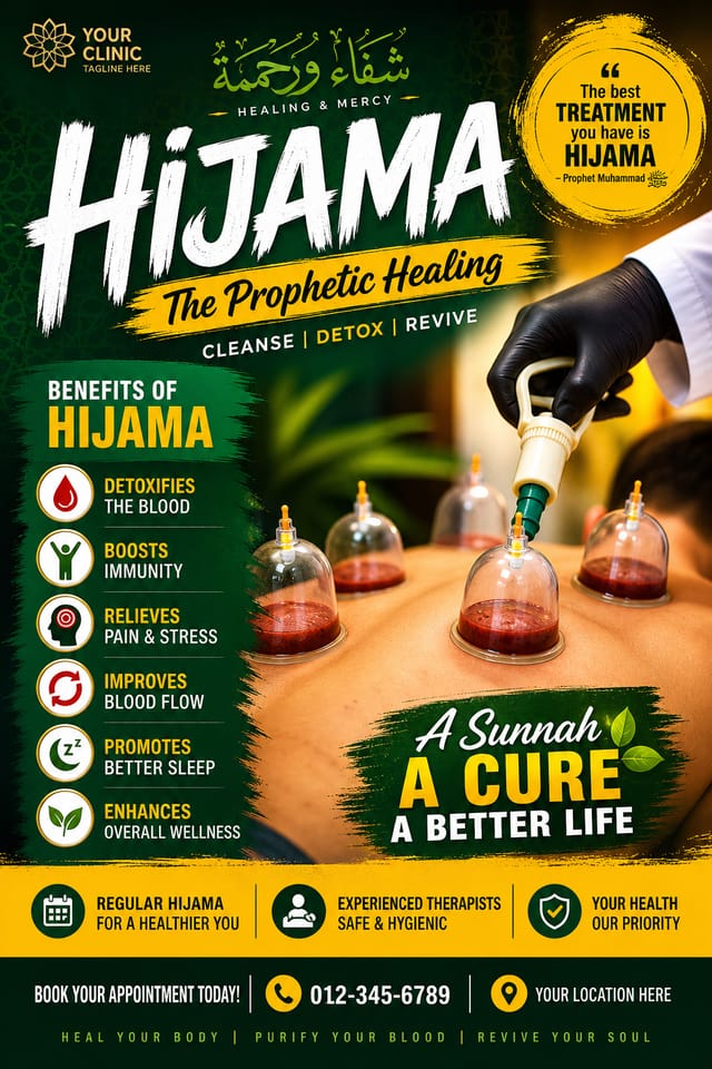 Hijama Poster — vibrant style poster