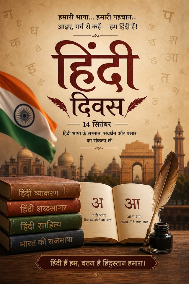 Póster en hindi — photo-realistic style poster
