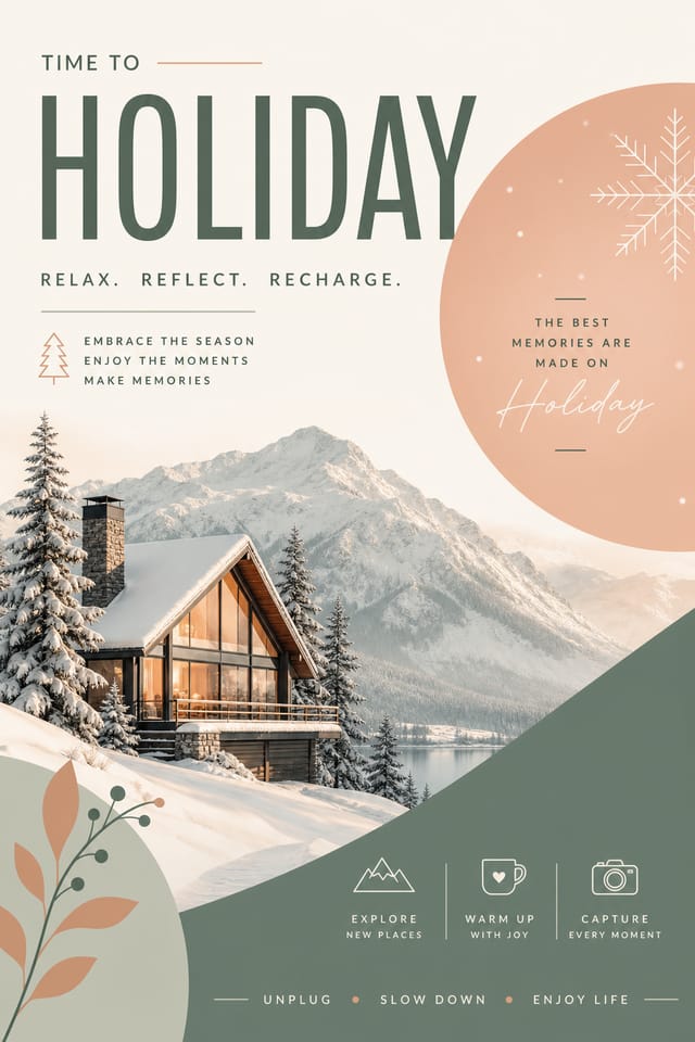 Holiday Poster — modern style poster