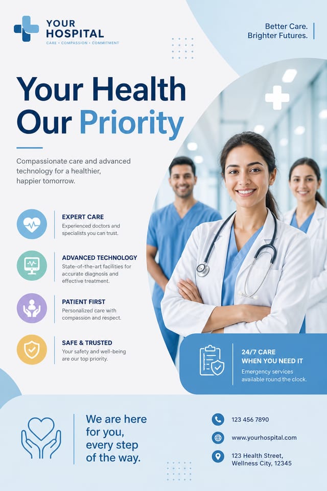 Hospital Poster — modern style poster