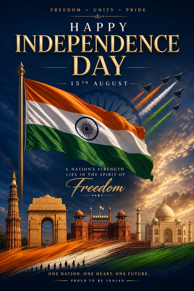 Póster del Día de la Independencia — elegant style poster